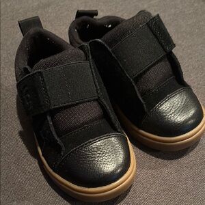 Kids Black Velcro Shoes